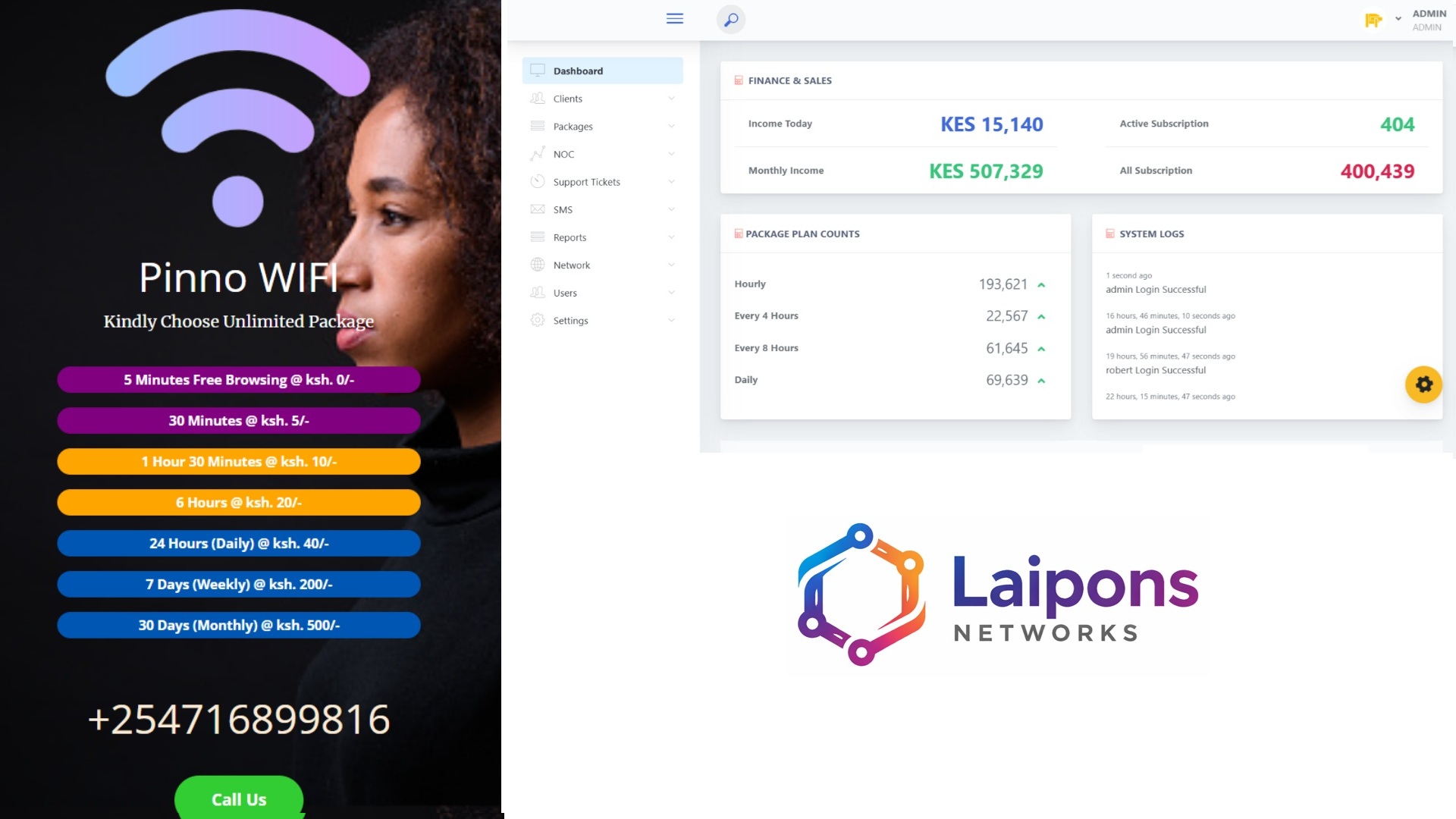 LaipNetExpress WIFI Billing